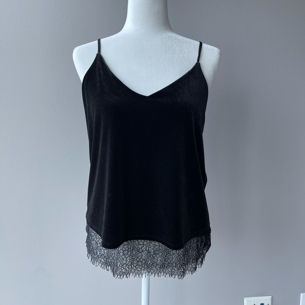 Velvet lace tank M